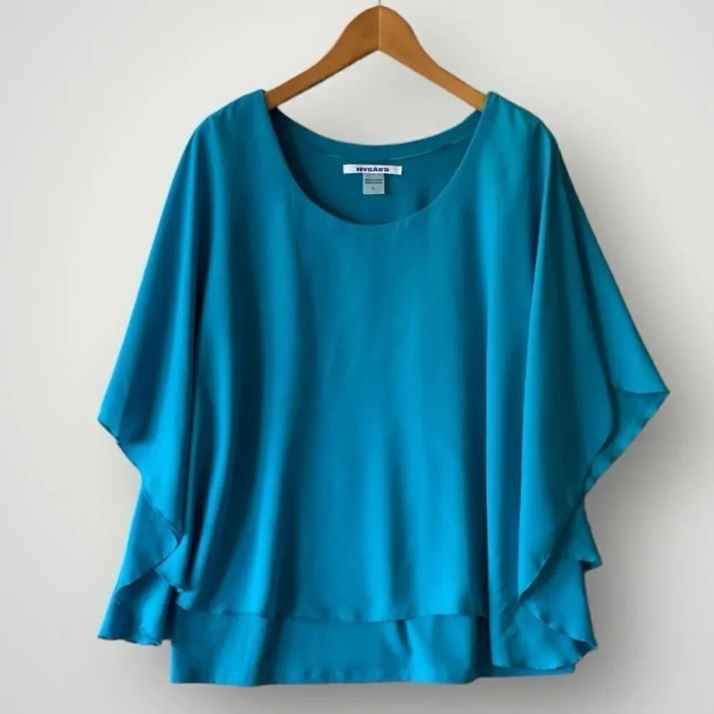 🎉5 for $45🎉 Nygard Top Blouse Shirt Size L Blue